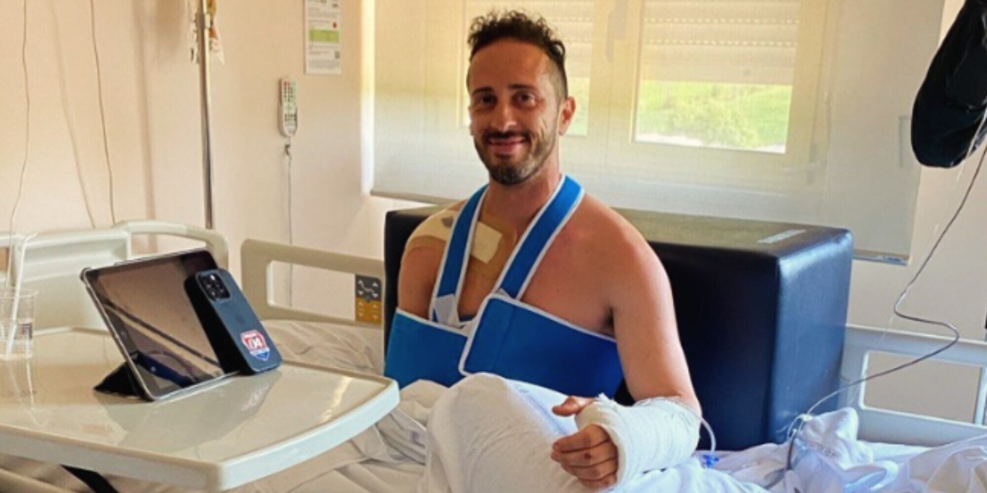 Dovizioso trasferito all’ospedale di Sassuolo: operato alla clavicola destra