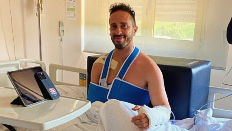 Dovizioso trasferito all’ospedale di Sassuolo: operato alla clavicola destra