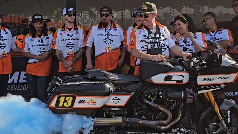MotoAmerica: un gender reveal nel paddock... con l'Harley-Davidson