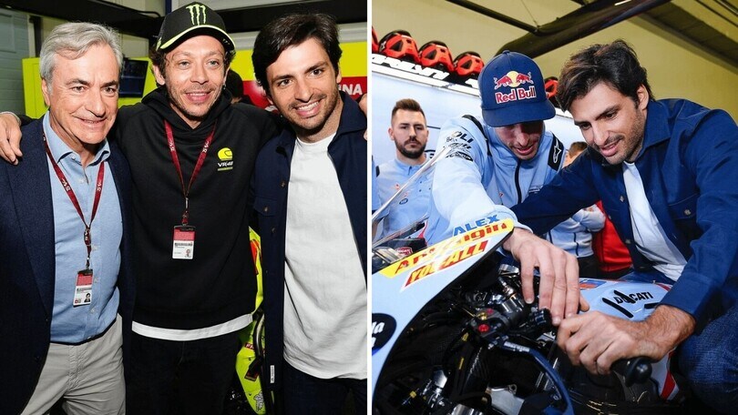 Carlos Sainz, dalla Ferrari F1 alla MotoGP per un giorno