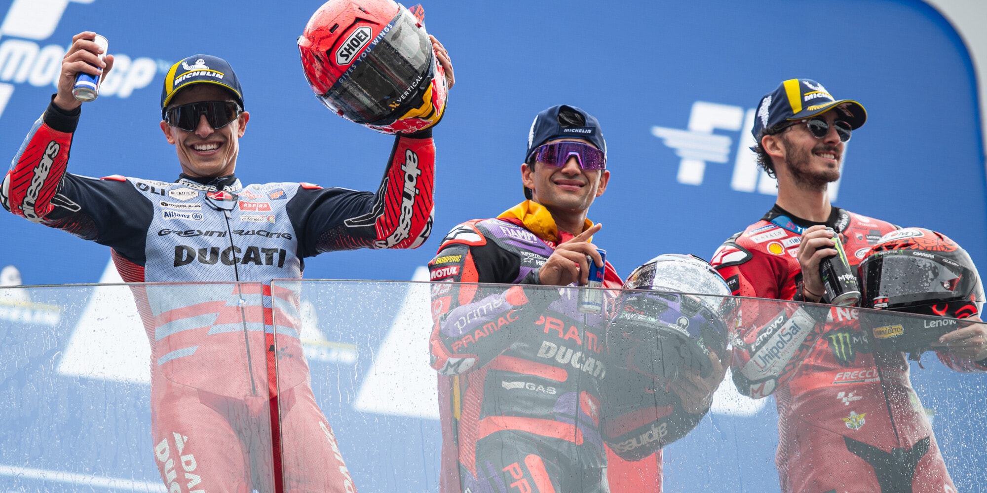 Bagnaia, Martin, Marquez insieme…come nel 2018