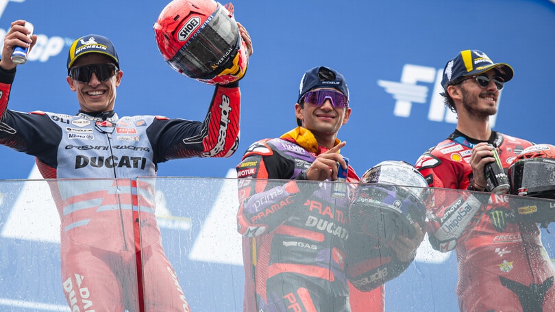 Bagnaia, Martin, Marquez insieme…come nel 2018