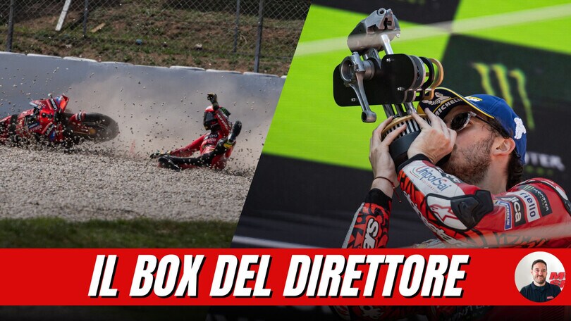 MotoGP, Bagnaia come Dr. Jekyll e Mr. Hyde a Barcellona