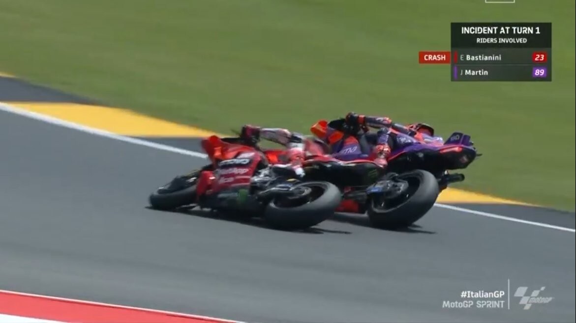 MotoGP Italia: Jorge Martin a terra nella Sprint