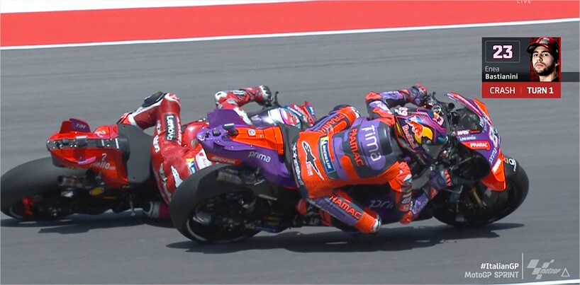 MotoGP Italia: Jorge Martin a terra nella Sprint