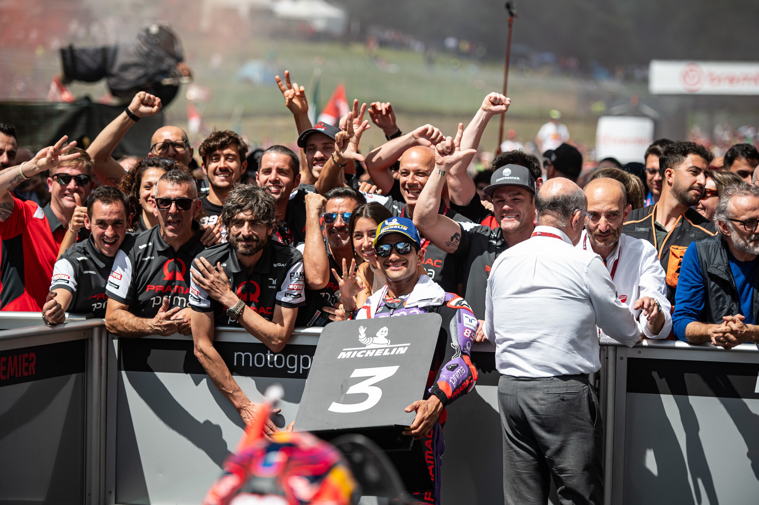 MotoGP oggi, il team Pramac e Campinoti salutano Martin
