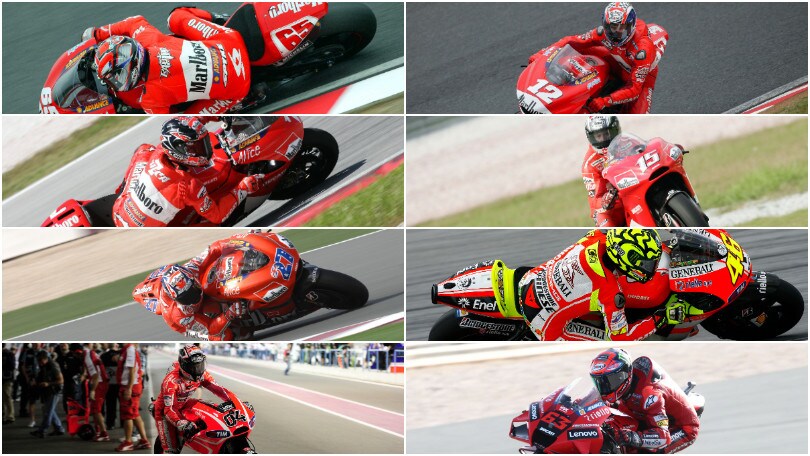 Da Capirossi a Marquez: tutti i piloti ufficiali Ducati