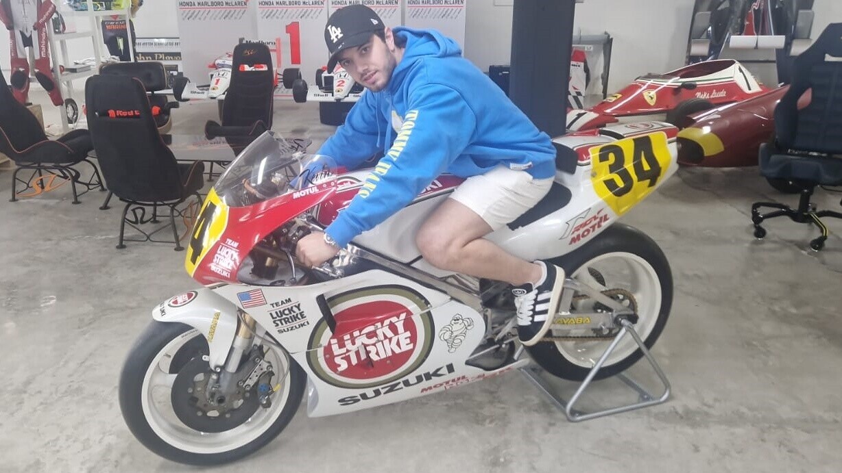 Compleanno speciale per Spinelli: la Suzuki di Schwantz in regalo