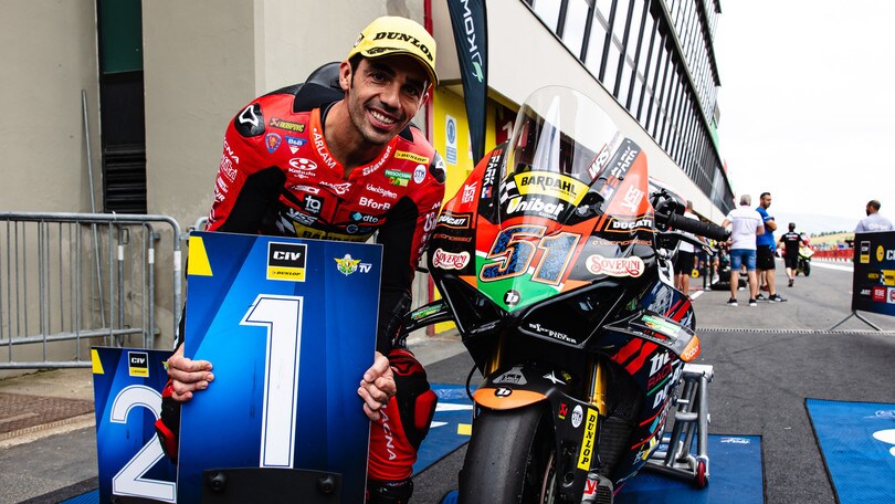 CIV Mugello, SBK: Michele Pirro firma la prima pole position del 2024