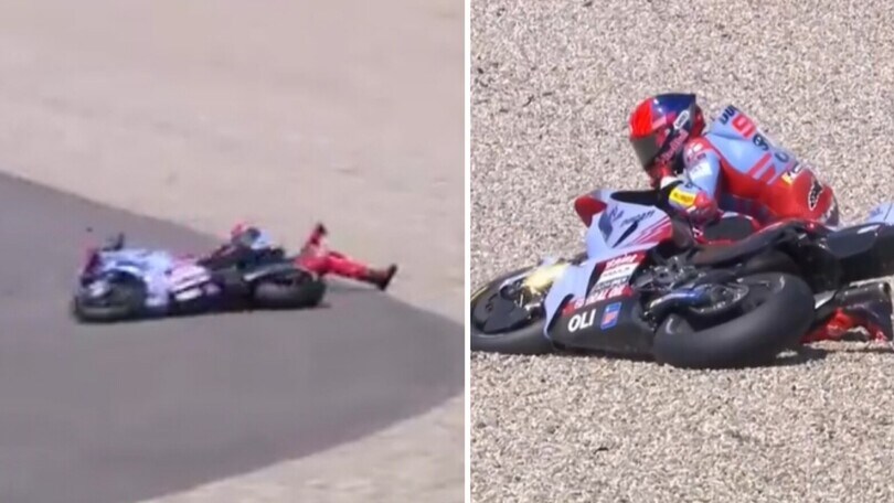 MotoGP Olanda: Marc Marquez, la sequenza della caduta nella Sprint