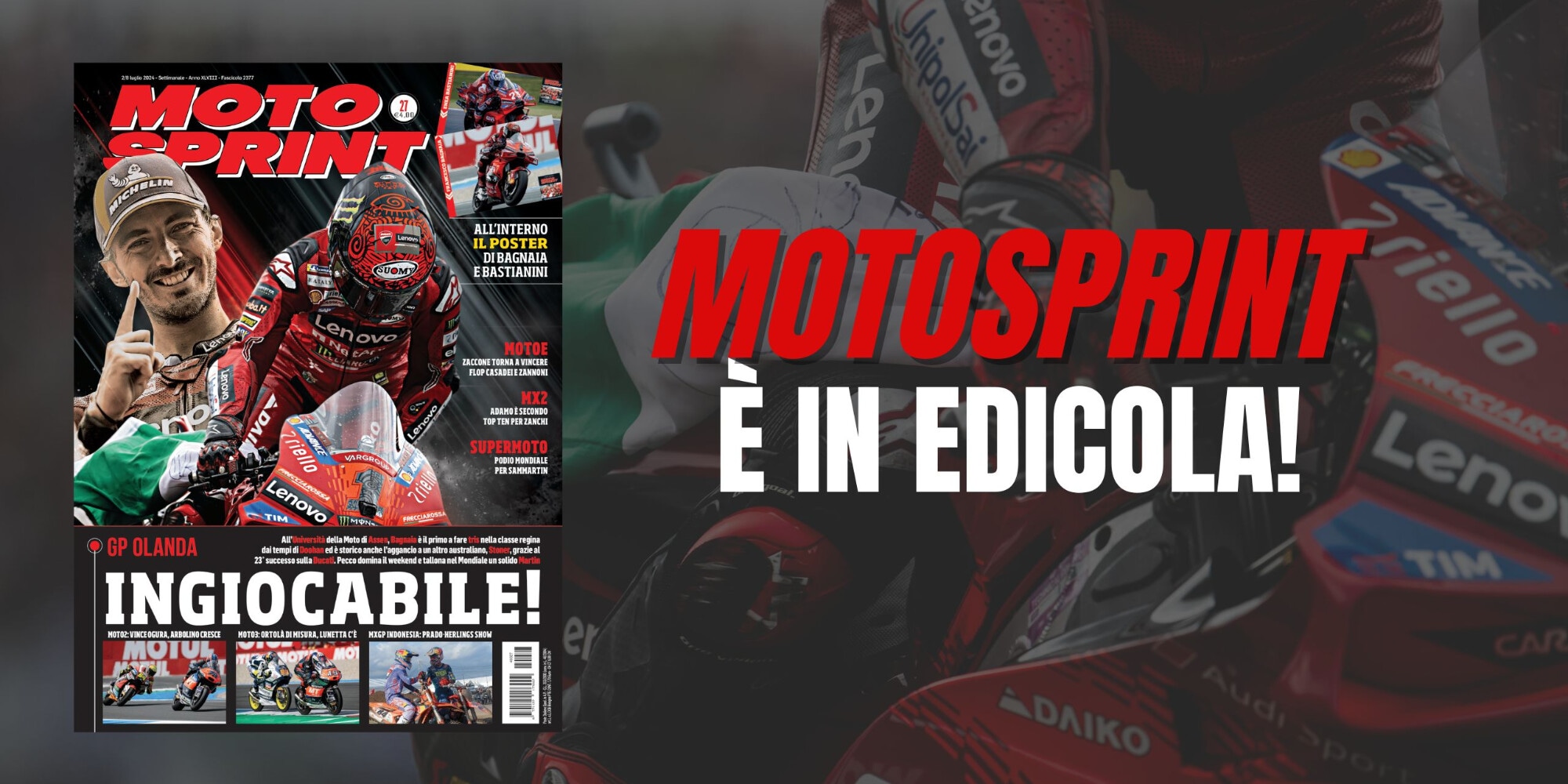 Motosprint n27 è in edicola con un poster speciale!