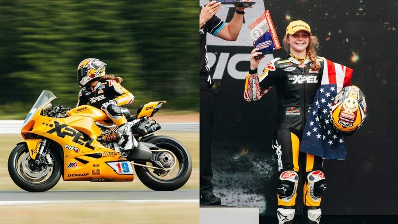 MotoAmerica: Kayla Yaakov, la ragazza-prodigio a podio con la Ducati