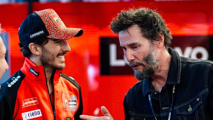 Keanu Reeves ospite della MotoGP al Sachsenring