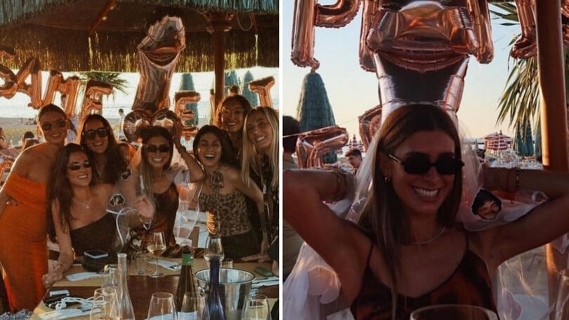 MotoGP: Bagnaia, l'addio al nubilato di Domizia Castagnini prima delle nozze