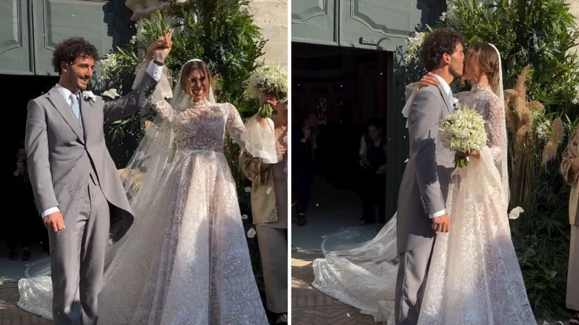 MotoGP, Pecco Bagnaia e Domizia Castagnini si sposano: le foto del matrimonio