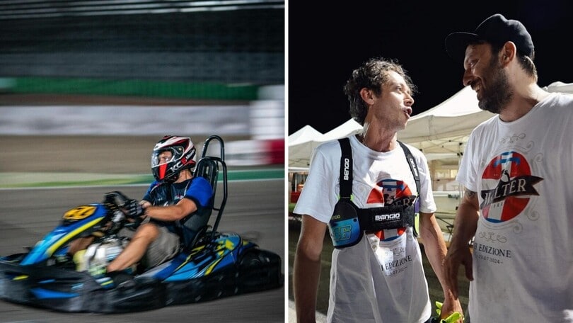 Cesare Cremonini, sfida in pista con Valentino Rossi e l'Academy