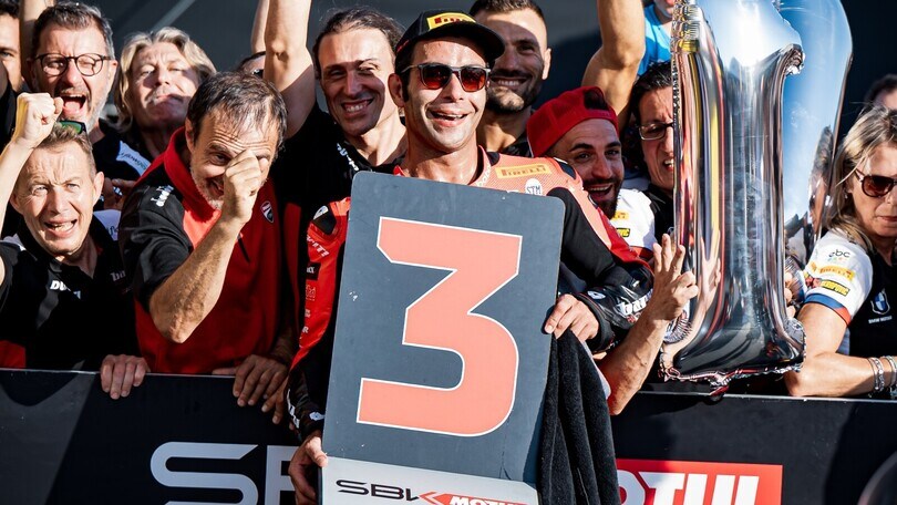 SBK Portimao, Petrucci: "Stanco ma felice, ho cercato di mettere Toprak nei guai"