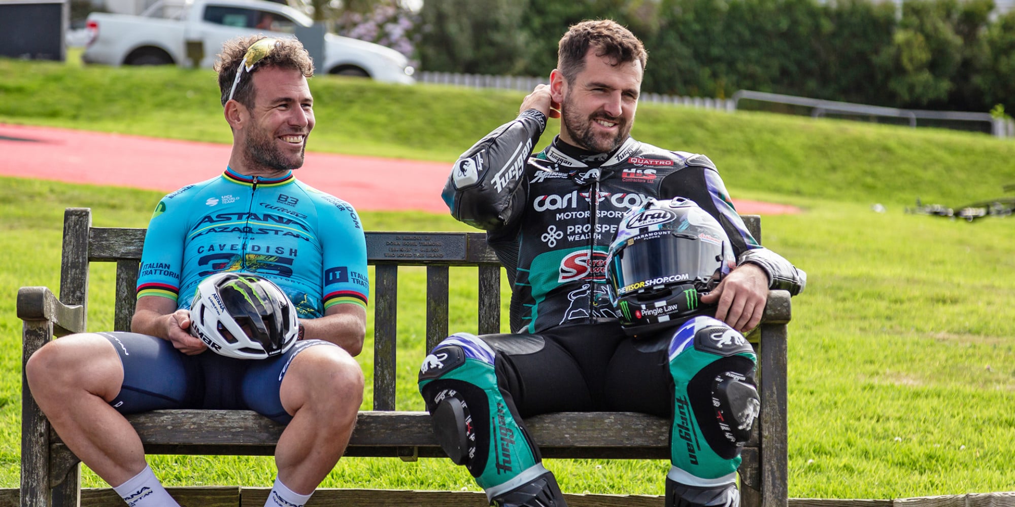 Isle of Man connection: Michal Dunlop incontra Mark Cavendish