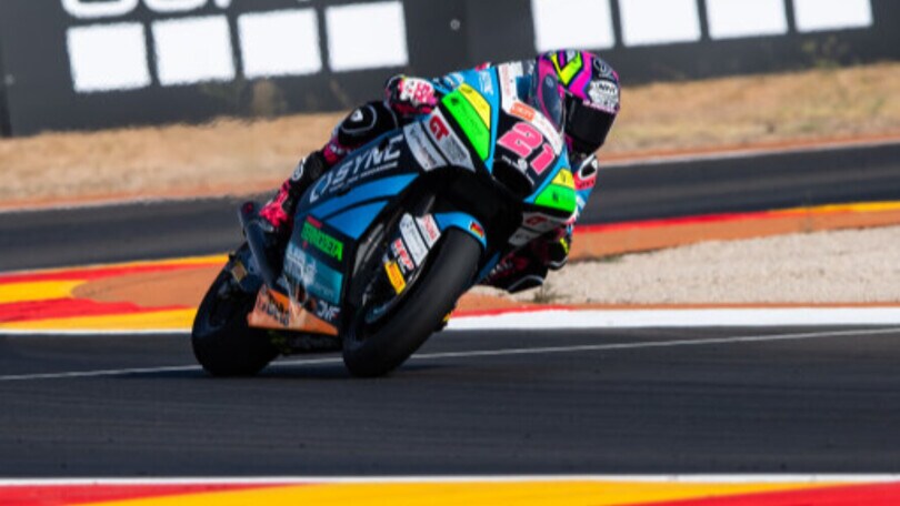 Moto2 Aragon P2:  Alonso Lopez il più veloce anche sotto la pioggia