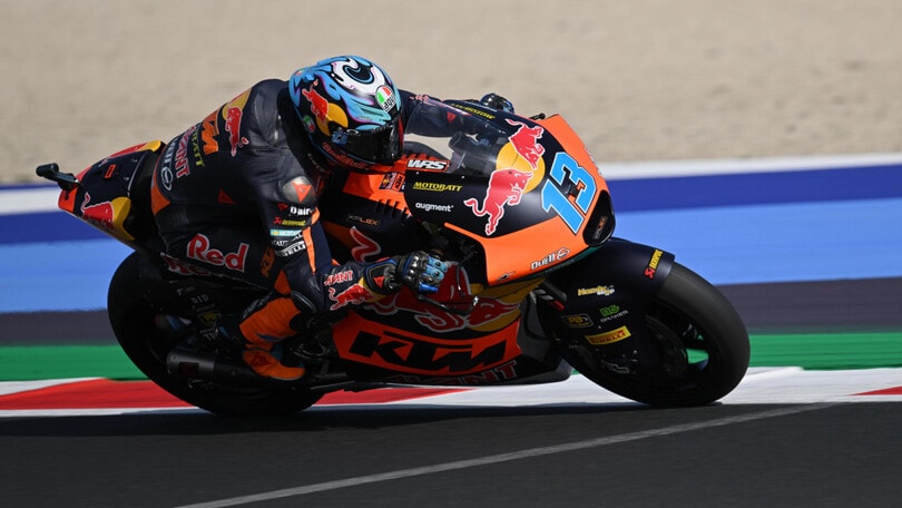 Moto2 Misano: solo Aron Canet più veloce di Celestino Vietti nelle P1