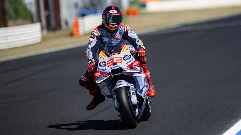 Test Misano, Marquez: “Con le nuove gomme la moto sembra pesante”