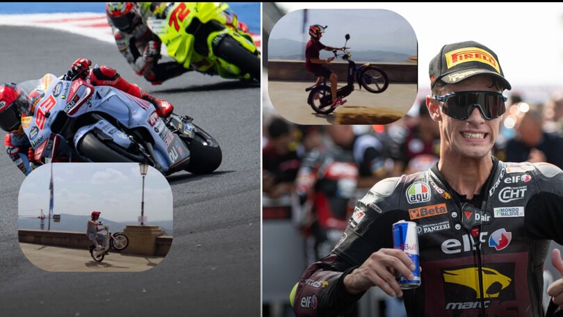 Sfide Red Bull: Marquez impenna con il Ciao