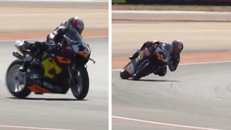 SBK Aragon, brutta caduta per Sam Lowes dopo lungo highside