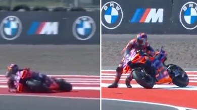 MotoGP Indonesia: Jorge Martin cade e fa un regalo a Pecco Bagnaia