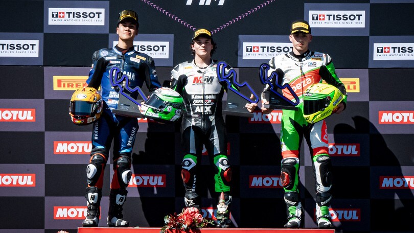 SSP300 Aragon, Mirko Gennai vince Gara 2 in volata su Mahendra ed Osuna