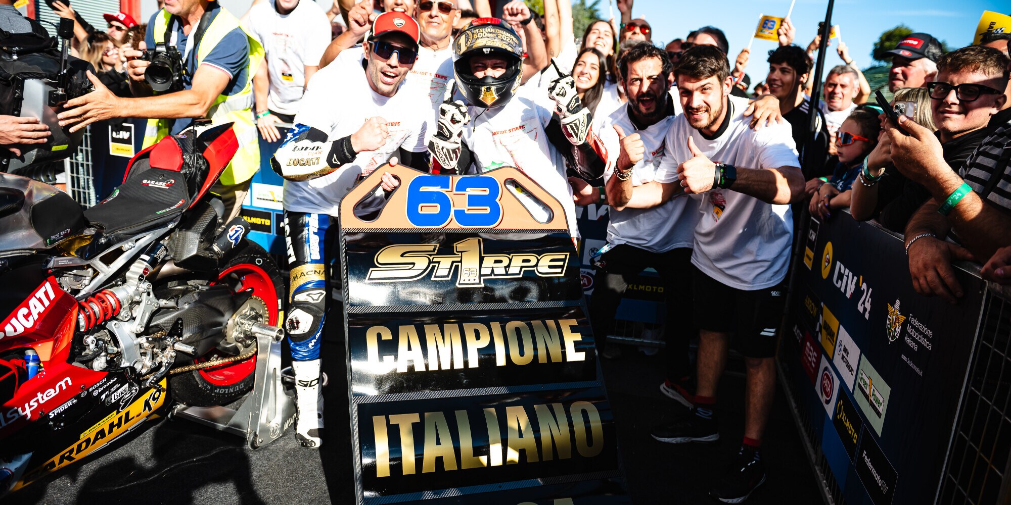 CIV Imola, SSP: Davide Stirpe è Campione Italiano
