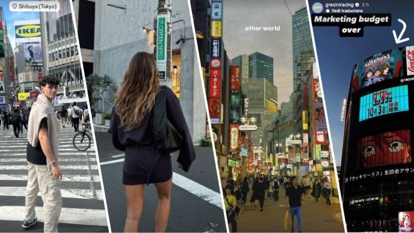 I piloti MotoGP sbarcano in Giappone: le reazioni sui social