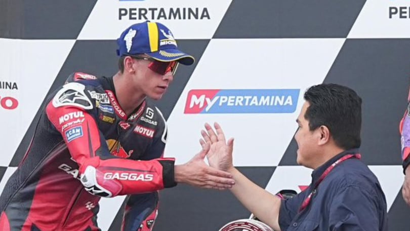 MotoGP, l'ex Inter Erick Thoir sul podio del GP Indonesia