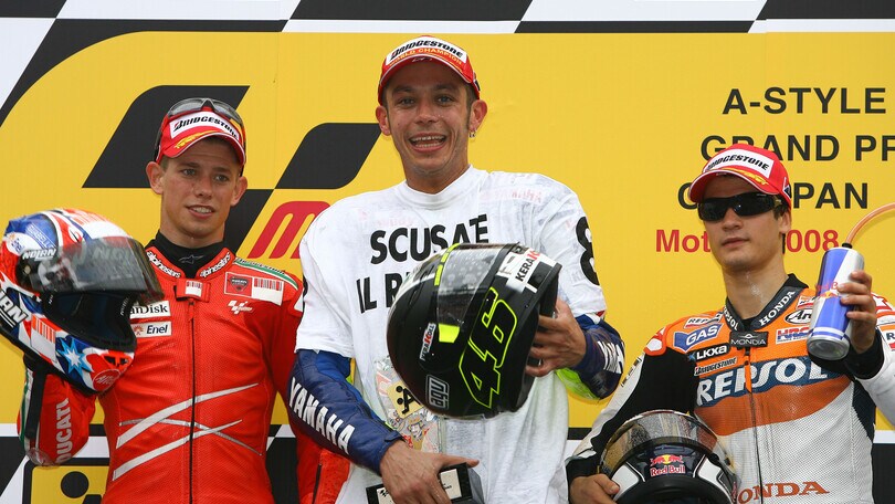Valentino Rossi e l'ottavo titolo vinto in Giappone
