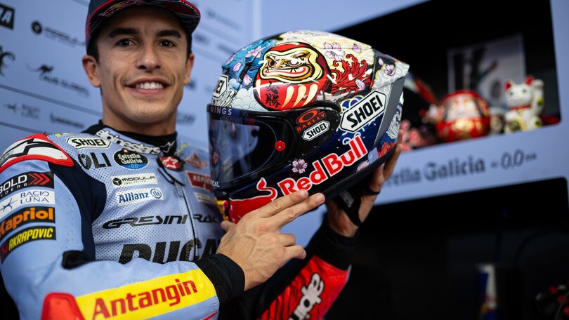 MotoGP, svelato il casco speciale di Marc Marquez per il GP del Giappone