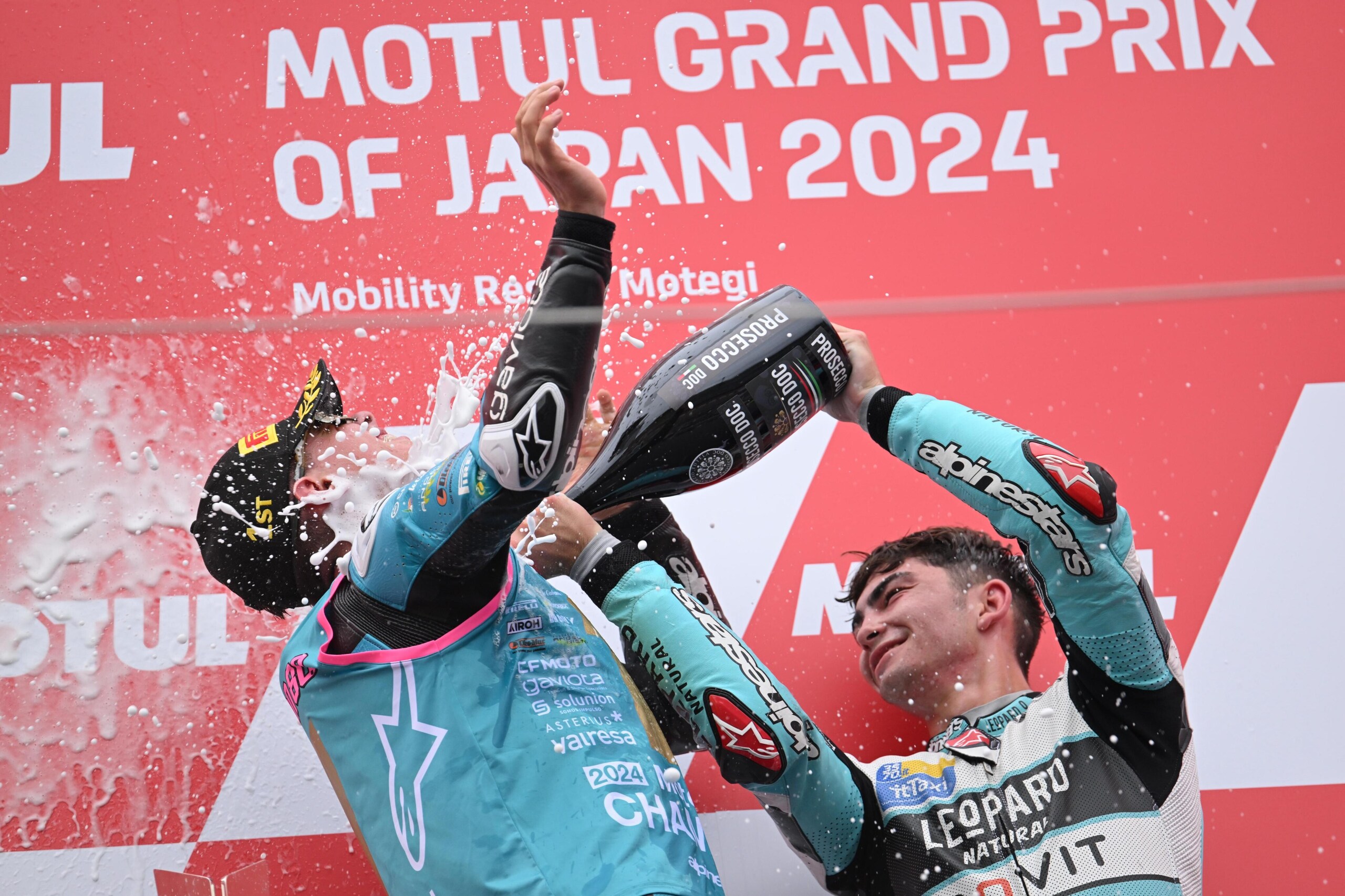 Moto3, David Alonso campione del mondo: le foto dei festeggiamenti