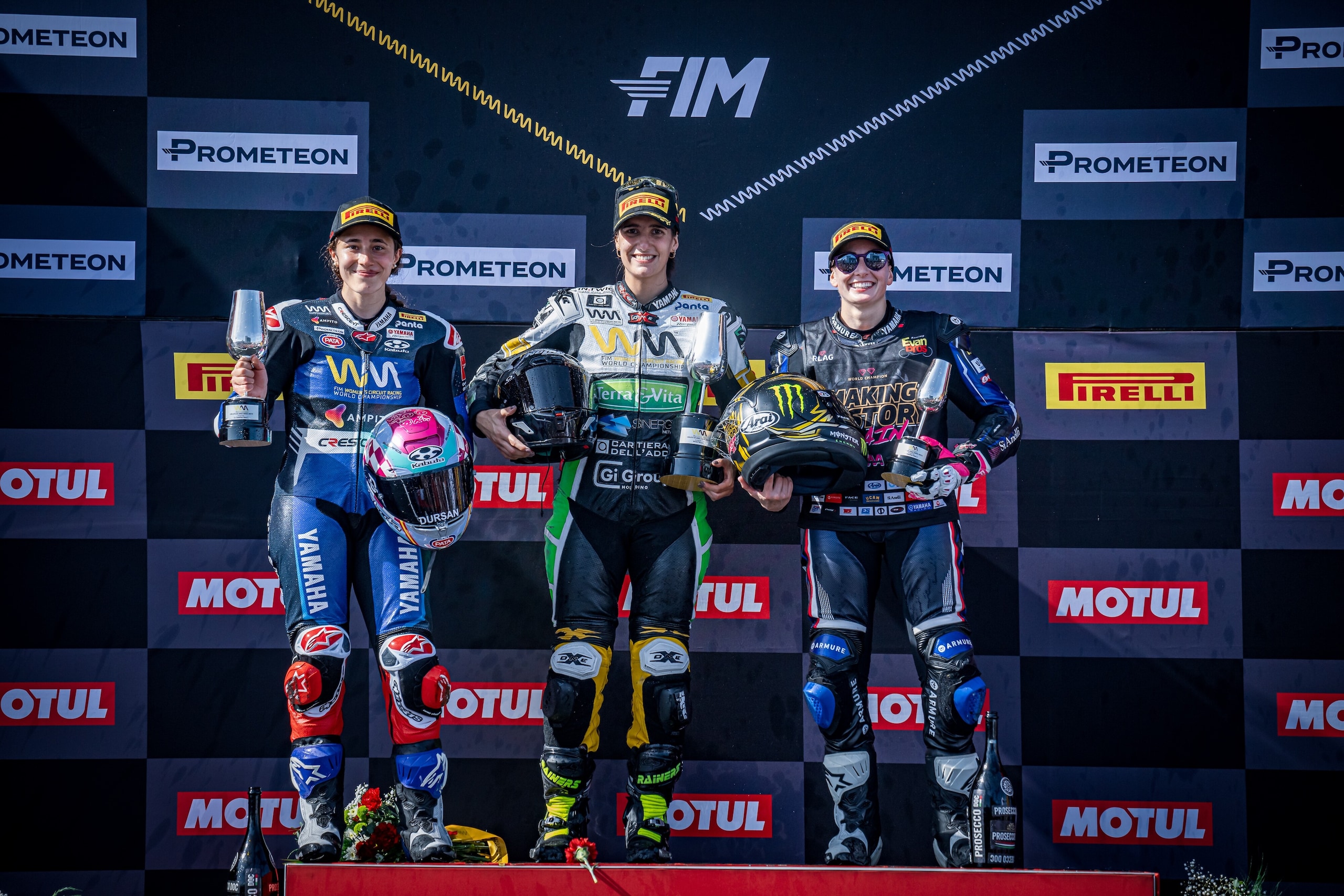 SBK, Ana Carrasco: le immagini della festa per il titolo WorldWCR