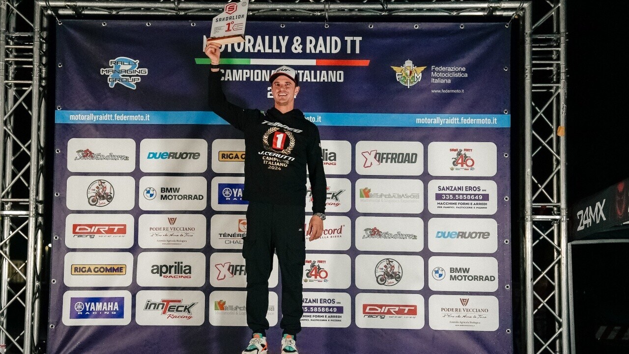 Cerutti e Aprilia Tuareg 660 vincitori del Campionato Italiano Motorally