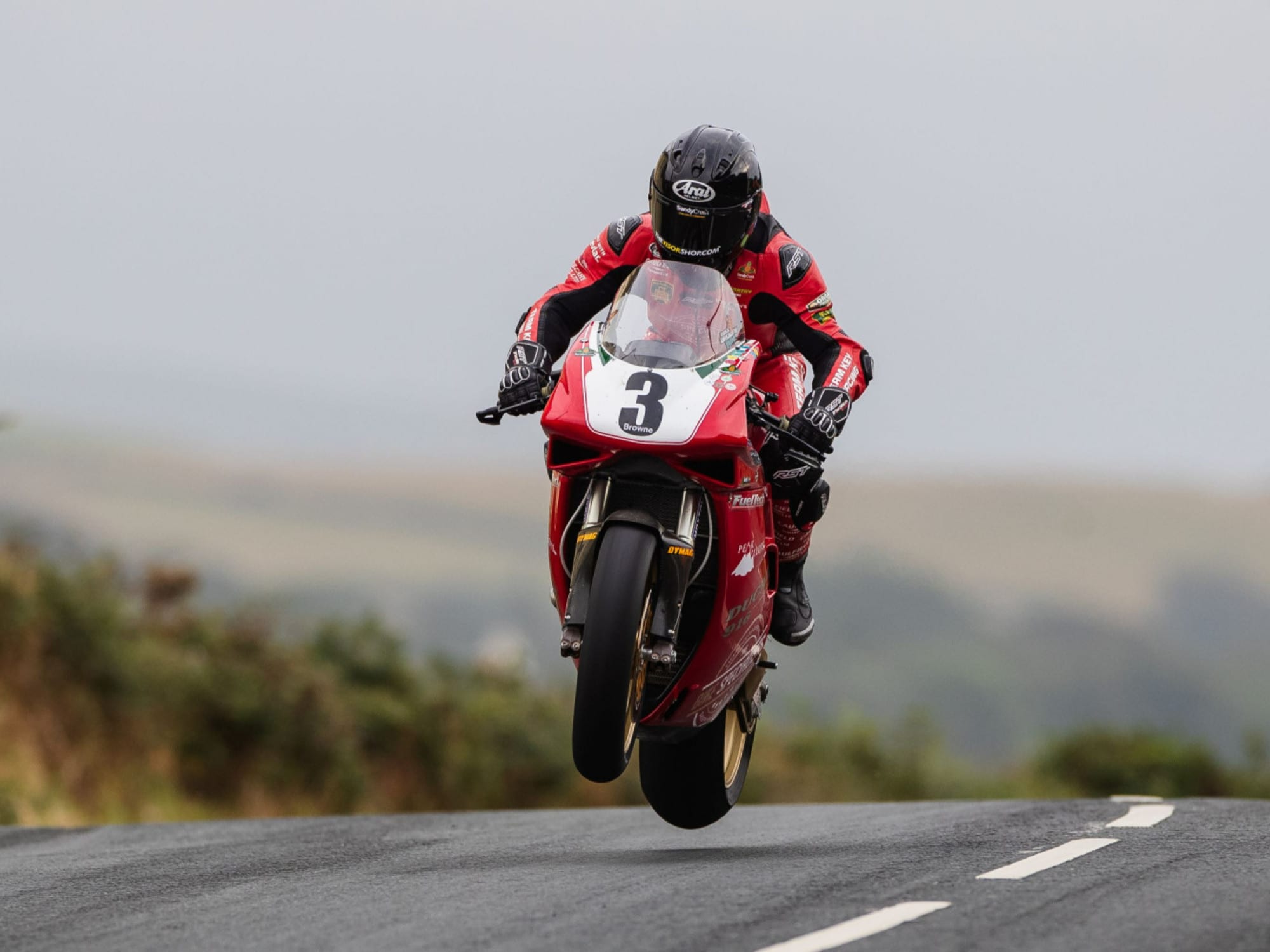 Adesivi Vinile Isola Di Man TT Races - 75mm, Confezione Da 2, Lucidi E Resistente