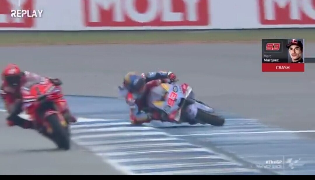 Marquez, salvataggio al limite nel GP Thailandia: il dettaglio che l'ha tradito