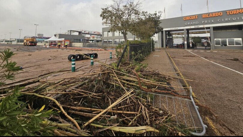 MotoGP, alluvione Valencia: il circuito inizia la conta dei danni