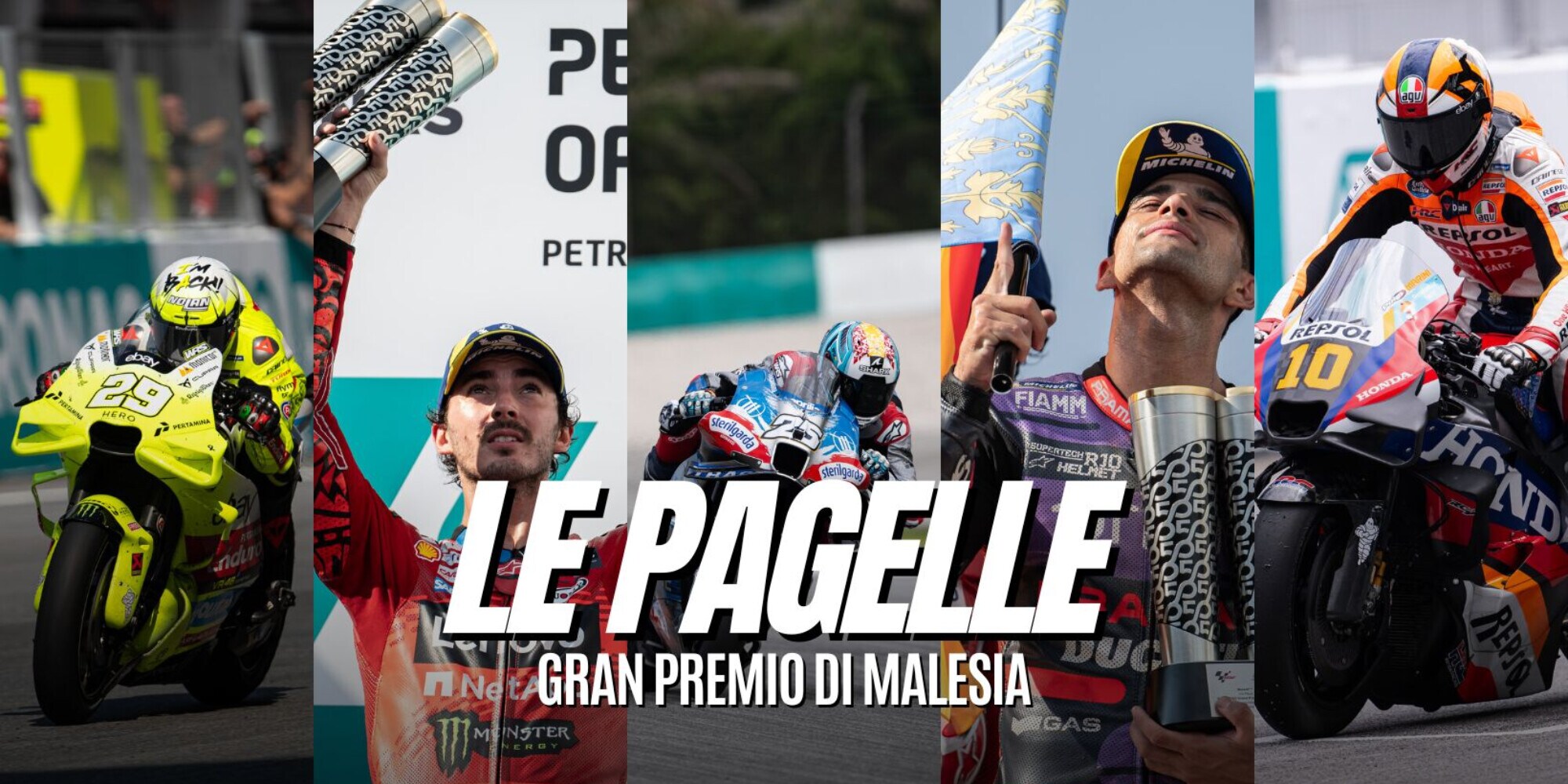Pagelle Sepang MotoGP 2024: Bagnaia sbaglia & rimedia, Martin nuovo campione?