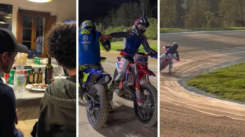 MotoGP, Casey Stoner e Valentino Rossi si sfidano al Ranch: GALLERY