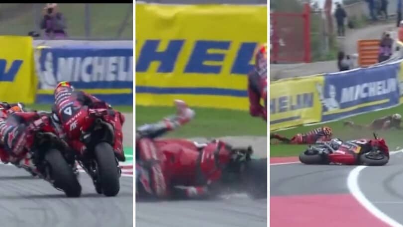 MotoGP: Il brutto incidente tra Pedro Acosta e Augusto Fernandez a Barcellona 2024: FOTO