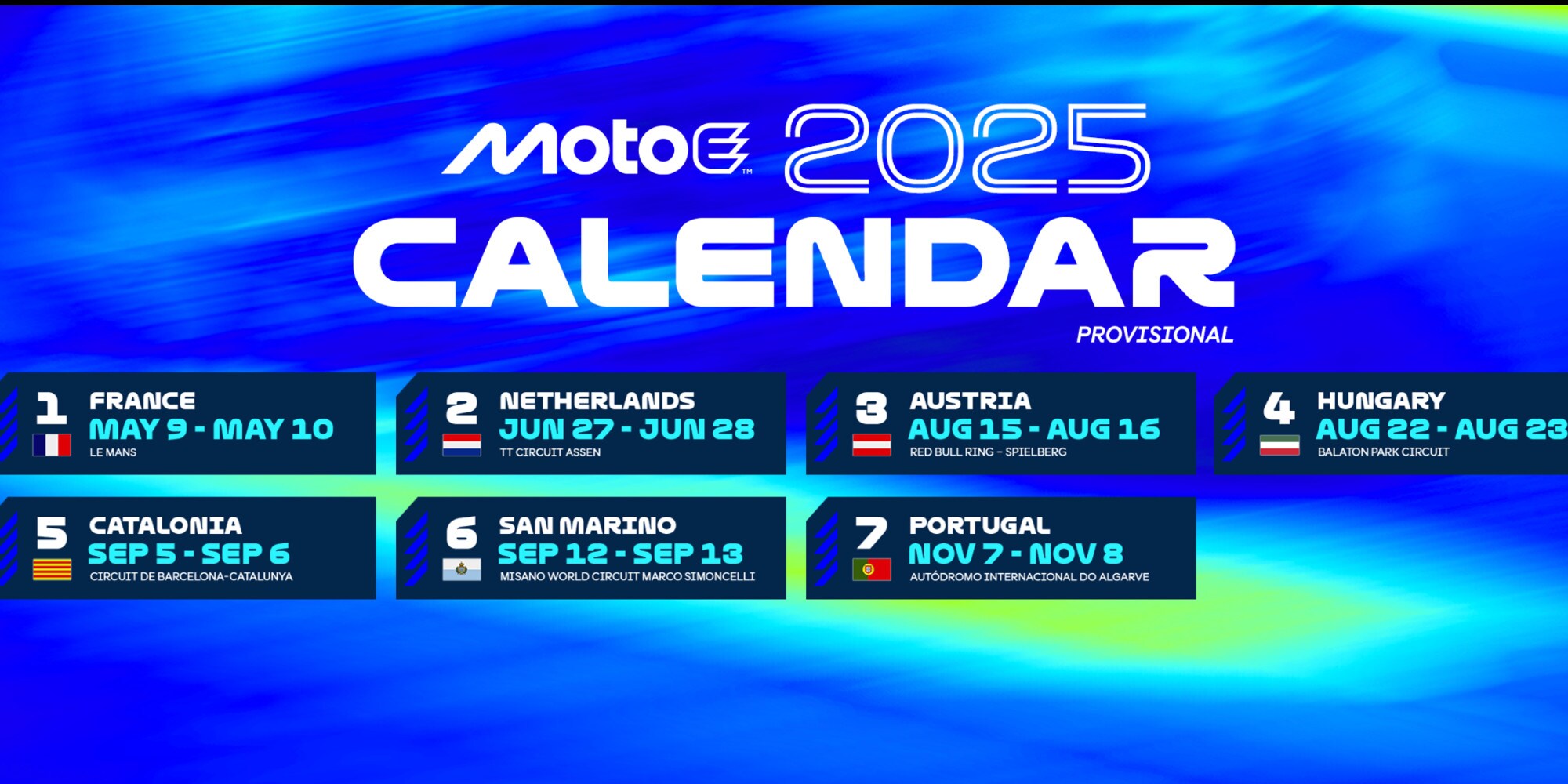 MotoE, ecco le date del calendario provvisorio 2025