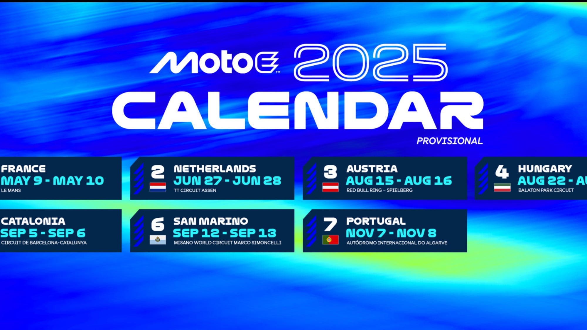 MotoE, ecco le date del calendario provvisorio 2025