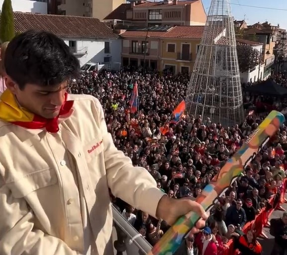 Jorge Martin le immagini della mega festa del titolo MotoGP nella sua città natale