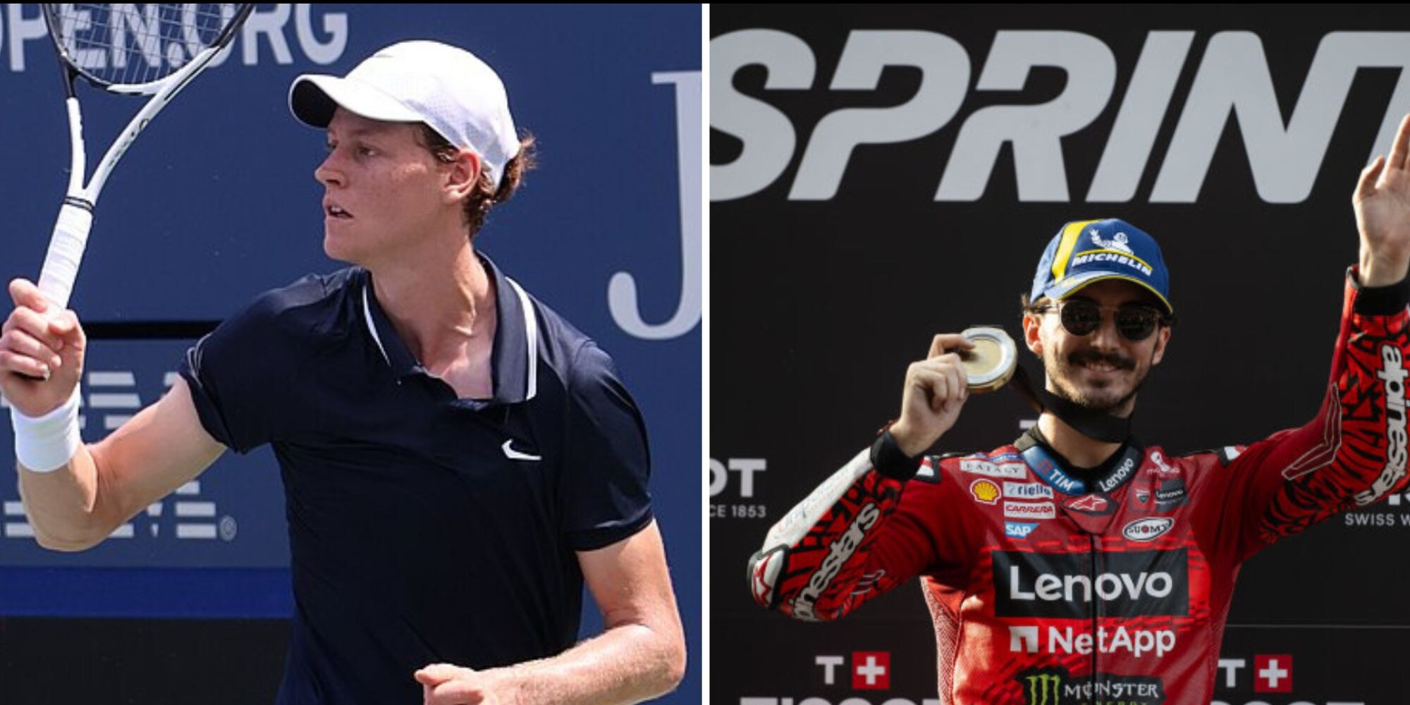 MotoGP: Pecco Bagnaia e Jannik Sinner, i due volti dello sport italiano