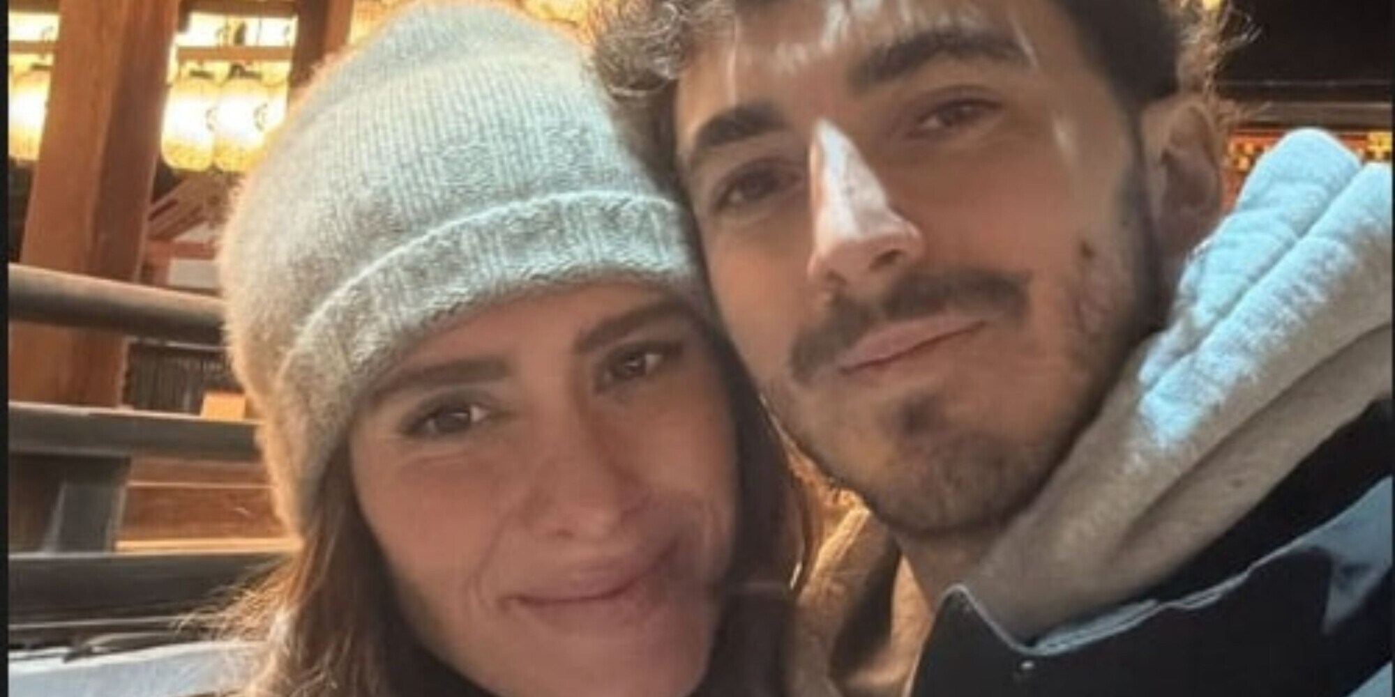Pecco Bagnaia e Domizia Castagnini in viaggio di nozze in Giappone per Natale