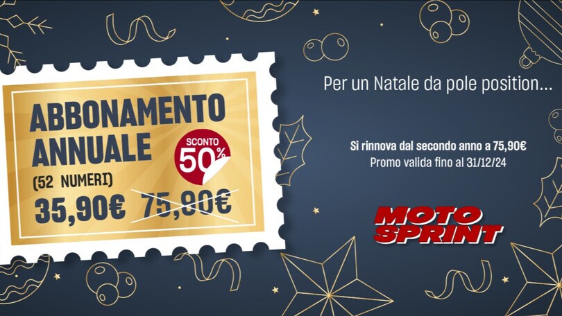 Un Natale da Pole Position con Motosprint: abbonamento annuale a metà prezzo!