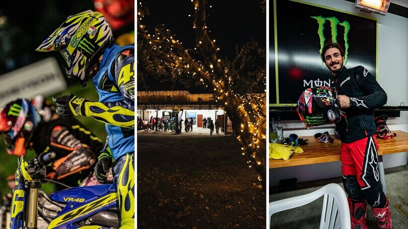 Valentino Rossi al Ranch per l'allenamento pre-natalizio